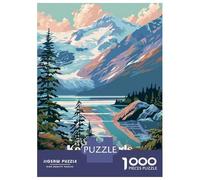 Rompecabezas De 1000 Piezas para Adultos Kenai Fjords National Park Rompecabezas para Adultos Juego Práctico Decoración De Pared Gran Regalo para Los Amantes De Los Juegos 52x38cm/1000pcs