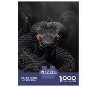 Rompecabezas De 1000 Piezas para Adultos King Cobra in Black Smoke Rompecabezas para Adultos Juguetes DIY Regalos para Mujeres Regalos para Amigos Y Familiares 70x50cm/1000pcs