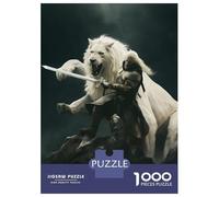 Rompecabezas De 1000 Piezas para Adultos King White Lion Rompecabezas para Adultos Juguete Decoración De Pared Regalos para Mujeres para Cumpleaños, Navidad 70x50cm/1000pcs