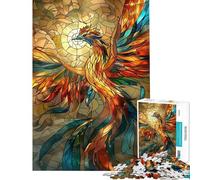 Rompecabezas de 1000 Piezas para Adultos Kintsugi Ave Fénix Rompecabezas para Adultos Juegos de relajación Decoración del hogar Oferta Regalos para Toda la Familia (Tamaño 38x52cm)