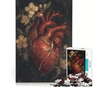 Rompecabezas de 1000 Piezas para Adultos Kintsugi Corazón Roto Belleza Renacida, Juego Imposible, Análisis y Lógica, Fortalece el Amor Entre Parejas 38x26cm