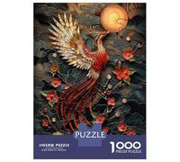 Rompecabezas De 1000 Piezas para Adultos Kintsugi Phoenix Rompecabezas para Adultos Juegos Relajantes Regalos para Mujeres Desafiantes para Completar 38x26cm/1000pcs