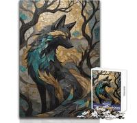 Rompecabezas de 1000 Piezas para Adultos, Kitsune Kintsugi, Juego de Memoria para familias Mayores de 14 años (tamaño 38x52cm)