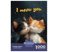 Rompecabezas De 1000 Piezas para Adultos Kitty Love Rompecabezas para Adultos Juegos Relajantes Regalo De Cumpleaños Regalos Y Cumpleaños Únicos 52x38cm/1000pcs