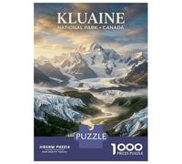 Rompecabezas De 1000 Piezas para Adultos Kluane National Park Canada Landscape Rompecabezas para Adultos Juegos Relajantes Desafío Difícil Reducción del Estrés Regalos 52x38cm/1000pcs