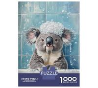 Rompecabezas De 1000 Piezas para Adultos Koala Bath Time Fun-1 Rompecabezas para Adolescentes Juguete Decoración De Pared Alivio del Estrés 52x38cm/1000pcs