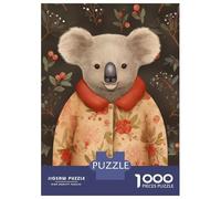 Rompecabezas De 1000 Piezas para Adultos Koala Bear Xmas Suit Rompecabezas para Adultos Juegos Familiares Pero Regalos Divertidos Y Humorísticos para Amigos Y Familiares 70x50cm/1000pcs