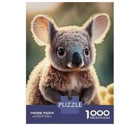 Rompecabezas De 1000 Piezas para Adultos Koala Portrait Rompecabezas para Adultos: Análisis Práctico del Juego Y Lógica, Toda La Familia 52x38cm/1000pcs