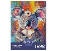 Rompecabezas De 1000 Piezas para Adultos Koala's Colorful Moment Rompecabezas para Adultos Juegos Divertidos Pero Divertidos Y Humorísticos Desafiantes De Completar 38x26cm/1000pcs
