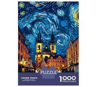 Rompecabezas De 1000 Piezas para Adultos Krakow Poland Night Cityscape Art Rompecabezas para Adultos Juegos Relajantes Pero Divertidos Y Humorísticos Desafiante De Completar 70x50cm/1000pcs