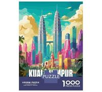 Rompecabezas De 1000 Piezas para Adultos Kuala Lumpur Malaysia Rompecabezas para Adultos Juego Práctico Decoración De Pared Regalos para Amigos Y Familiares 70x50cm/1000pcs