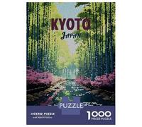 Rompecabezas De 1000 Piezas para Adultos Kyoto Japan Mosaic Travel Art Rompecabezas para Adultos Juguetes Antiestrés Ensamblaje De Patrones Interacción Entre Padres E Hijos 38x26cm/1000pcs