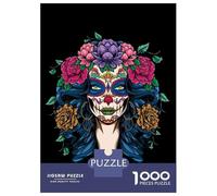 Rompecabezas De 1000 Piezas para Adultos La Catrina Los Muertos Day Rompecabezas para Adultos Juego Familiar Decoración De Pared Desafiante De Completar 70x50cm/1000pcs