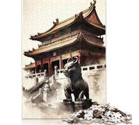 Rompecabezas de 1000 Piezas para Adultos, La Ciudad Prohibida (China), 75 x 50 cm.