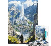 Rompecabezas de 1000 Piezas para Adultos La Ciudadela Velada Rompecabezas para Adultos Juego de ingenio Montaje de Patrones Juego desafiante Regalos (Tamaño 38x26cm)