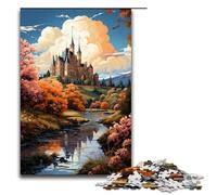 Rompecabezas de 1000 Piezas para Adultos: La Colorida psicodelia del Valle del Loira Juego práctico Decoración hogar 75 x 50 cm