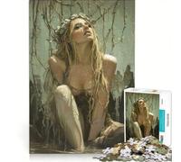 Rompecabezas de 1000 Piezas para Adultos La Emperatriz Floreciente del Renacimiento NINFA del Bosque Juego Familiar Difícil y Reto Regalos de Cumpleaños y Originales 50x75cm