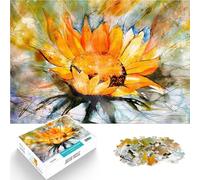 Rompecabezas de 1000 Piezas para Adultos La Felicidad del Girasol Competición de Velocidad de Manos Juego de desafío único 38x26cm