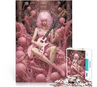 Rompecabezas de 1000 Piezas para Adultos La Felicidad del Ruido Rosa Alivio del estrés Cada Pieza es única: un desafiante y Divertido Juego Familiar 52x38cm