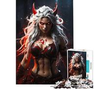 Rompecabezas de 1000 Piezas para Adultos La Furia de Kitsune el bárbaro Rompecabezas Relajante para Adultos Un desafío difícil Regalo Ideal para Reducir el estrés (Tamaño 50x75cm)