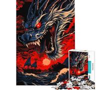 Rompecabezas de 1000 Piezas para Adultos La Furia del Dragón Rompecabezas para Adultos Juegos de relajación Una Obra de Arte Difícil y desafiante (Tamaño 50x75cm)