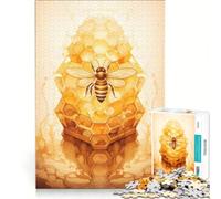 Rompecabezas de 1000 Piezas para Adultos La Historia de Las Abejas Juguete antiestrés Decoración Incluye póster y Hoja de Preguntas y respuestas 38x52cm