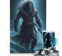 Rompecabezas de 1000 Piezas para Adultos La ira del Rey del océano Juego Familiar difícil y desafiante Regalo de cumpleaños y único 50x75cm