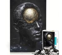 Rompecabezas de 1000 Piezas para Adultos La Luna está Dentro de la Cabeza Juego de ingenio Actividades Familiares cumpleaños y Navidad 38x52cm