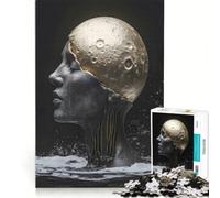 Rompecabezas de 1000 Piezas para Adultos La Luna está Dentro de la Cabeza Juego Interactivo Ideal para Reducir el estrés cumpleaños 38x52cm