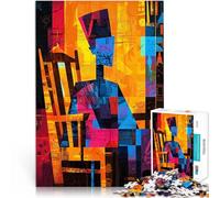 Rompecabezas de 1000 Piezas para Adultos La Madre de Whistler reimaginada - 7Expresionismo Abstracto geométrico Montaje de Patrones Obra de Arte 52x38cm