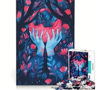Rompecabezas de 1000 Piezas para Adultos La Magia del País de Las Maravillas Juegos Divertidos un Reto para completar Que Mejora el Amor Entre Parejas 38x26cm