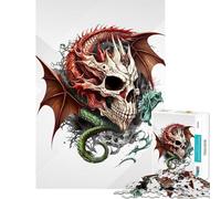 Rompecabezas de 1000 Piezas para Adultos La maldición del dragón Juego Educativo y desafiante Un Regalo estupendo Divertido y con Mucho Humor (tamaño 38x52cm)