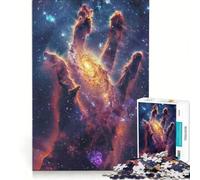 Rompecabezas de 1000 Piezas para Adultos: La Mano Cósmica de la Creación, Juego Educativo, Actividades Familiares, fortalece el Amor Entre Parejas 38x52cm
