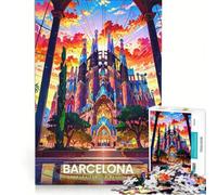 Rompecabezas de 1000 Piezas para Adultos: La Obra Maestra eterna de Barcelona, Juegos para Toda la Familia, Ideal para divertirse en Familia, Regalos para Amigos y Familiares 38x26cm