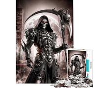 Rompecabezas de 1000 Piezas para Adultos La Parca en un Paisaje Urbano Rompecabezas para Adolescentes Juego de ingenio Una Obra de Arte Juego desafiante Regalos (Tamaño 38x52cm)