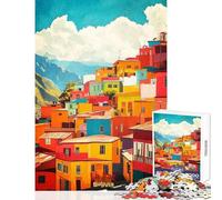 Rompecabezas de 1000 Piezas para Adultos La Paz Bolivia Póster artístico Juego práctico Análisis y lógica Juguetes antiestrés Mejora el Amor Entre Parejas (38x26cm)