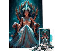 Rompecabezas de 1000 Piezas para Adultos La Reina del Mar Juegos relajantes para Adultos Regalos para Mujeres Interacción Entre Padres e Hijos (Tamaño 38x52cm)