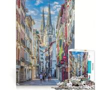 Rompecabezas de 1000 Piezas para Adultos La Rue Port-Neuf, Juegos Familiares, para divertirse en Familia, Regalos para Amigos y Familiares 38x52cm