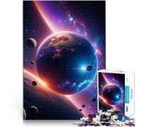Rompecabezas de 1000 Piezas para Adultos La Tierra en la Vista del Cielo Juegos de relajación Regalos de cumpleaños, Regalos, Arte Mural 38x26cm