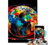 Rompecabezas de 1000 Piezas para Adultos La Tierra es frágil Rompecabezas Tellus para Adultos Juego de ingenio Una Obra de Arte para cumpleaños y Navidad (tamaño 38x26cm)