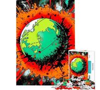 Rompecabezas de 1000 Piezas para Adultos La Tierra es frágil Rompecabezas Tellus para Adultos Juegos relajantes para aliviar el estrés Diversión en casa (Tamaño 38x52cm)