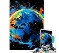 Rompecabezas de 1000 Piezas para Adultos La Tierra es frágil Rompecabezas Tellus para Adultos Juegos Divertidos análisis y lógica Interacción Entre Padres e Hijos (tamaño 38x52cm)