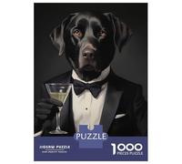 Rompecabezas De 1000 Piezas para Adultos Labrador Retrievers Dog Rompecabezas para Adolescentes Juguetes De Bricolaje Que Mejoran La Memoria Regalos De Cumpleaños Y Únicos 38x26cm/1000pcs