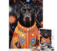 Rompecabezas de 1000 Piezas para Adultos Labrador Tribal Juego Imposible Carrera de Velocidad Manual Juguetes antiestrés cumpleaños y Navidad (50x75cm)