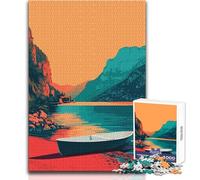 Rompecabezas de 1000 Piezas para Adultos, Lago di Garda, Italia, Juego Educativo Familiar, difícil, Regalo de cumpleaños, tamaño 38x52cm