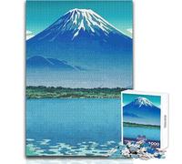 Rompecabezas de 1000 Piezas para Adultos, Lago Shoji y Monte Fuji, Juego Educativo Familiar, Corte de precisión, Regalo de cumpleaños, tamaño 50x75cm