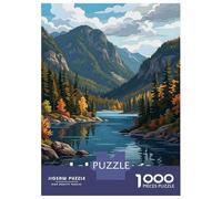 Rompecabezas De 1000 Piezas para Adultos Lake Ladoga, Russia Landscape Art Rompecabezas Juego Familiar para La Diversión Familiar Oferta como Regalo para Toda La Familia 70x50cm/1000pcs