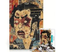 Rompecabezas de 1000 Piezas para Adultos, lámina de Arte de Terror japonés, Juego Educativo, decoración para el hogar, colección de Artistas, Bellas Artes 38x52cm
