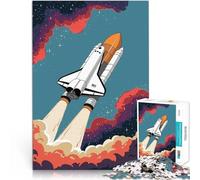 Rompecabezas de 1000 Piezas para Adultos Lanzamiento del Transbordador Espacial Juegos Juguetes Regalo Juego de desafío único 52x38cm