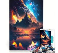 Rompecabezas de 1000 Piezas para Adultos Las montañas más Altas Juego Imposible interacción Entre Padres e Hijos Lista de Deseos con Papá Noel 38x26cm